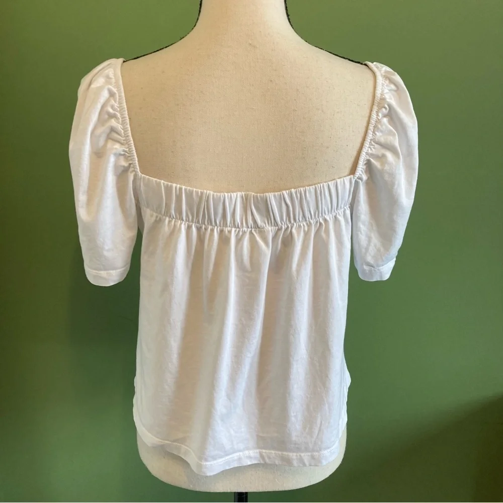 H&M White Puff Sleeve Blouse - Picture 3 of 7